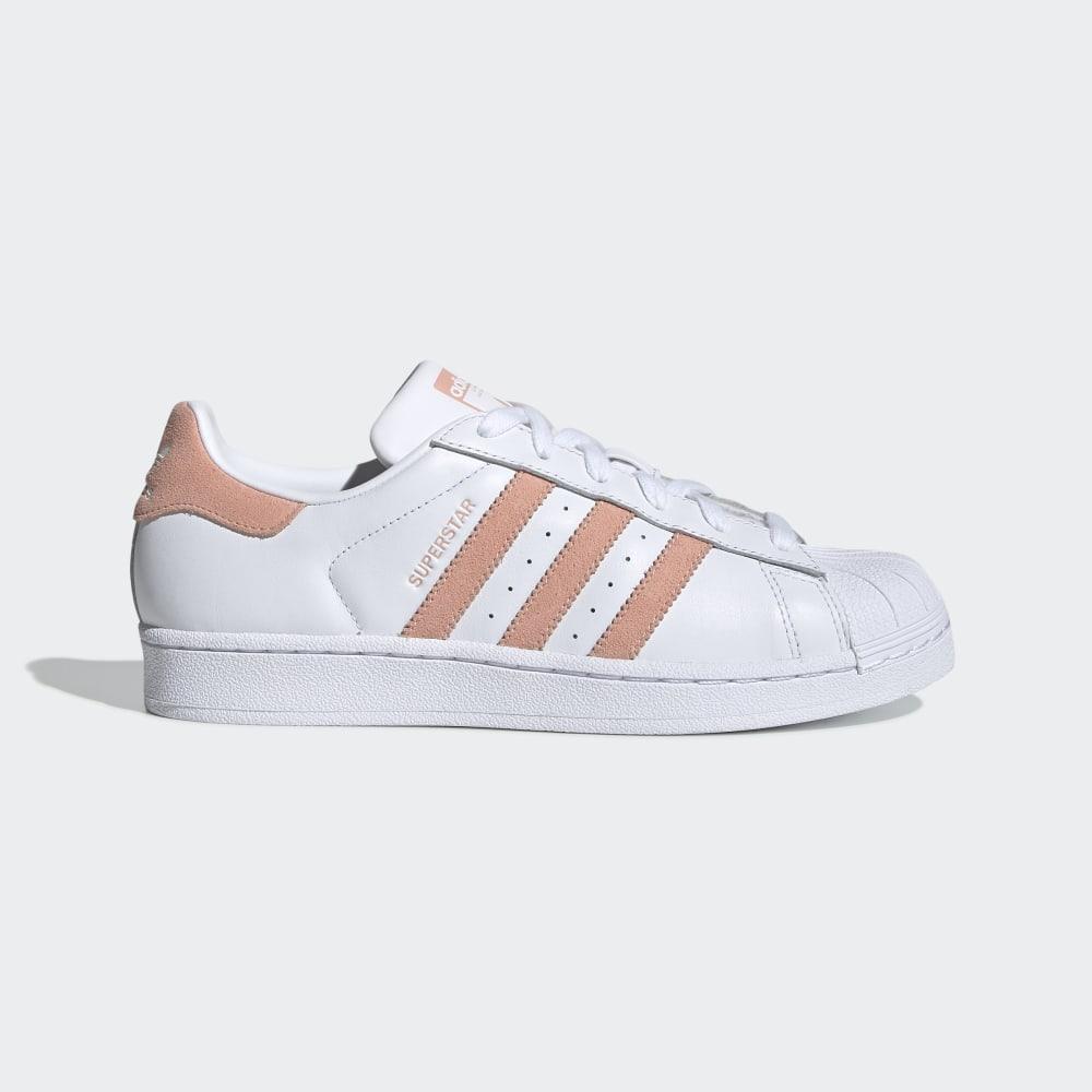 Originals Adidas Superstar Dama Romania - Albi/Roz/Negrii EF9249